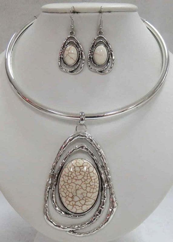 White Choker Necklace