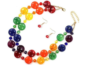 Multi  Colored Stone Necklace