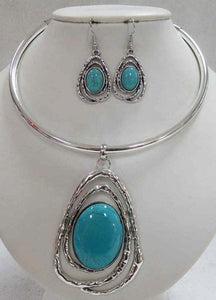 Blue Choker Necklace