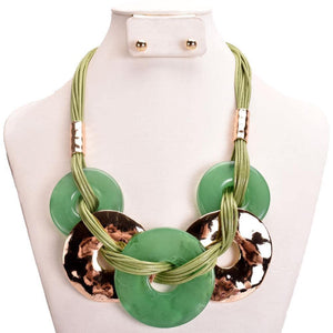 Green Chord Necklace