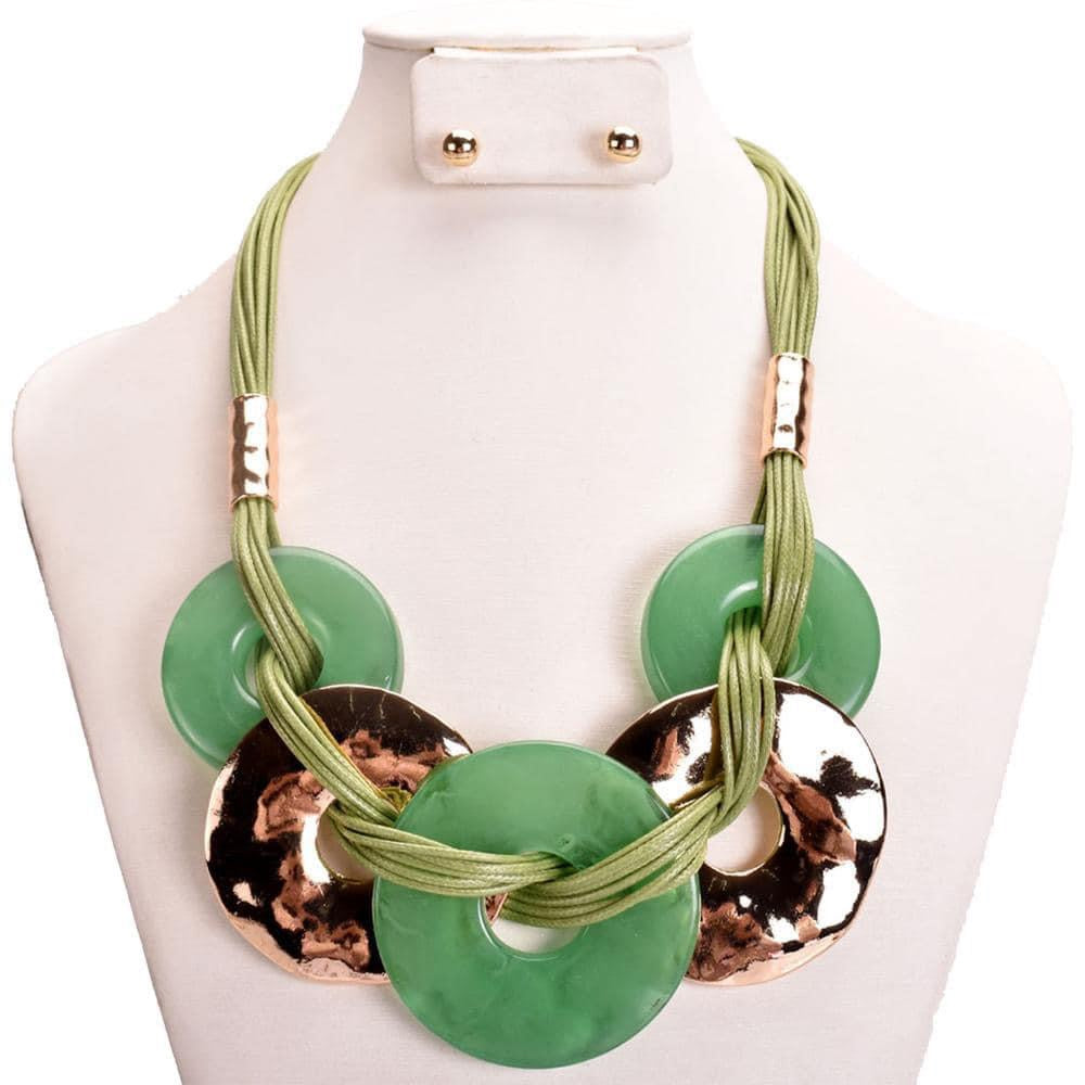 Green Chord Necklace