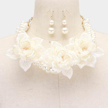 Load image into Gallery viewer, Braided Cream Pearl Necklace
