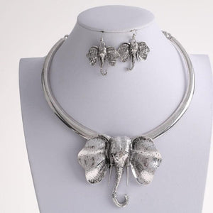 Silver Elephant Necklace