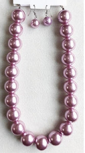 Lavender Pearl Necklace