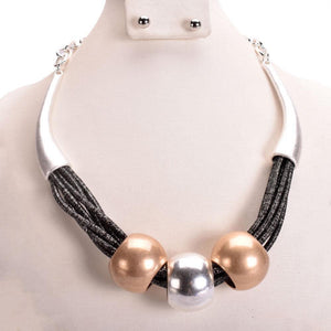 Antique Silver & Gold Necklace
