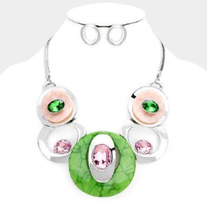 Pink and Green Sorority Statement Set