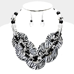 Zebra Print Necklace