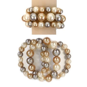 Multi Level Pearl Necklace Set
