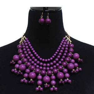 Purple Pearl Necklace